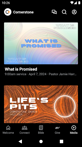 Cornerstone Full Gospel Church Screen 3