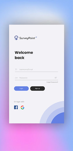 Android application Survey Point screenshort