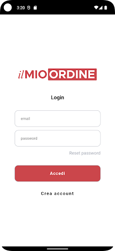Android application Il mio ordine screenshort