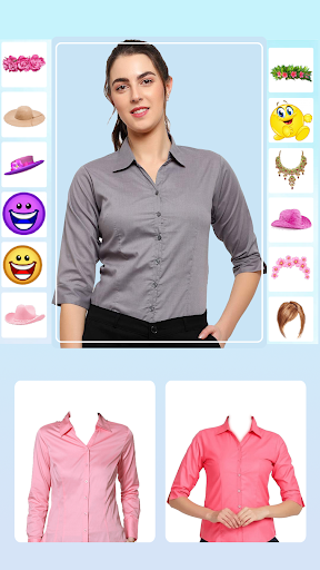 Women Formal Shirt PhotoEditor Screen 2