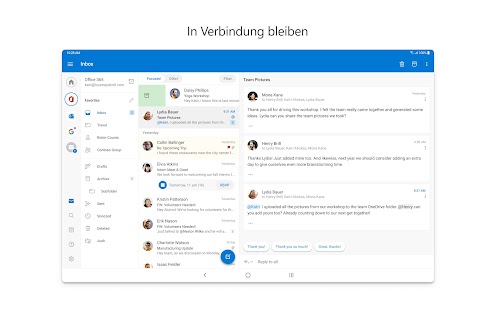 Microsoft Outlook Capture d'écran