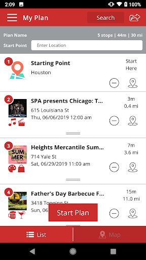 Screenshot of 365 Things to Do in Houston