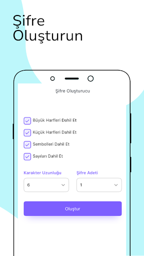 Şifre Oluşturucu Screen 3