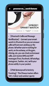 parsonver smartwatch guide