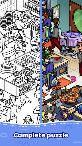 Sticker coloring - art puzzle Screen 2