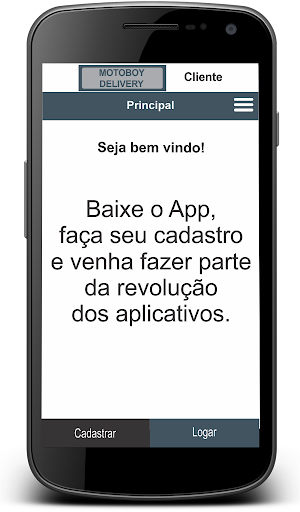 Android application Motoboy Delivery - Cliente screenshort