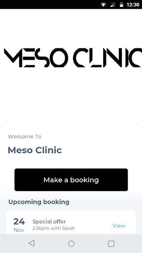 Android application Meso Clinic screenshort