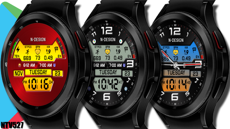 NTV527 - Iron Watch Face Pro - New - (Android)