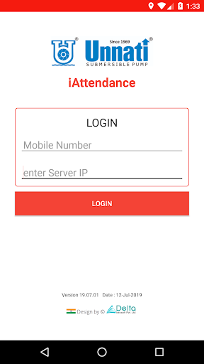 Android application Unnati iHR screenshort