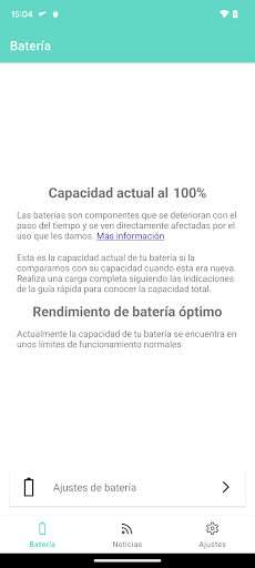 Vista previa de la aplicación