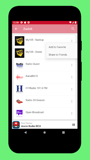 Radio Switzerland + Radio FM Screen 3