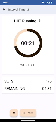 Interval Timer 2 - Fit & Focus Screen 2