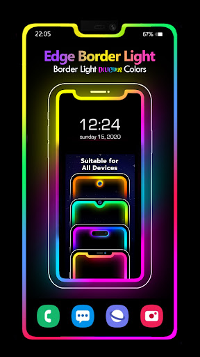 Android application Mobile Edge Border Lighting screenshort