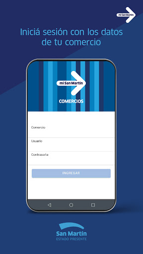 Android application mi San Martín Comercios screenshort