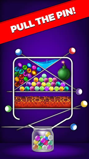 Android application Pull the Pin Balls Home Puzzle screenshort
