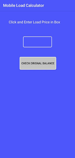 Android application Mobile Load Calculator screenshort