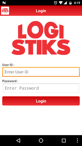 Android application Logistiks Verification App screenshort