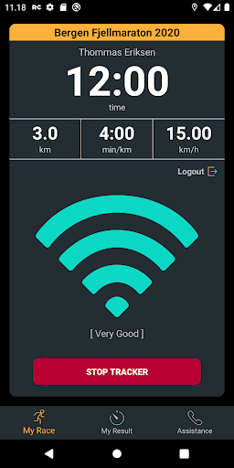 RaceConnect Screen 3