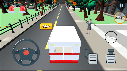 Android application City Ambulance Driving Sim screenshort