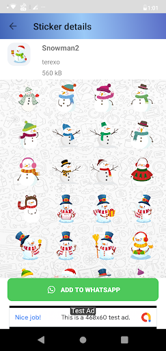 Christmas stickers Screen 2