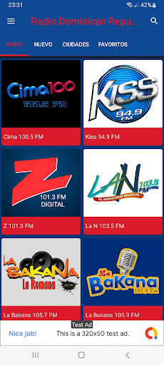 Android application Radio Dominican Republic screenshort