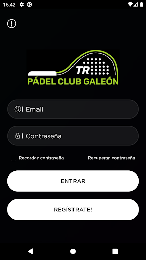 Android application Tr Padel Club Galeon screenshort