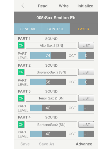 Screenshot of Aerophone Editor
