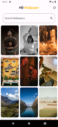 Android application HD Wallpaper screenshort