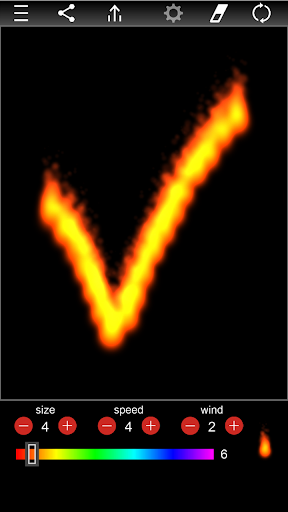 Android application Fire Paint screenshort