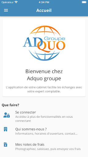 Android application Adquo Groupe screenshort