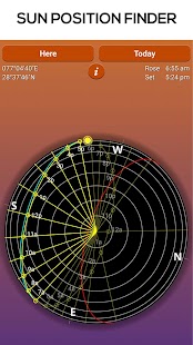 Sun Seeker - Sunrise Sunset Times Tracker, Compass Screenshot