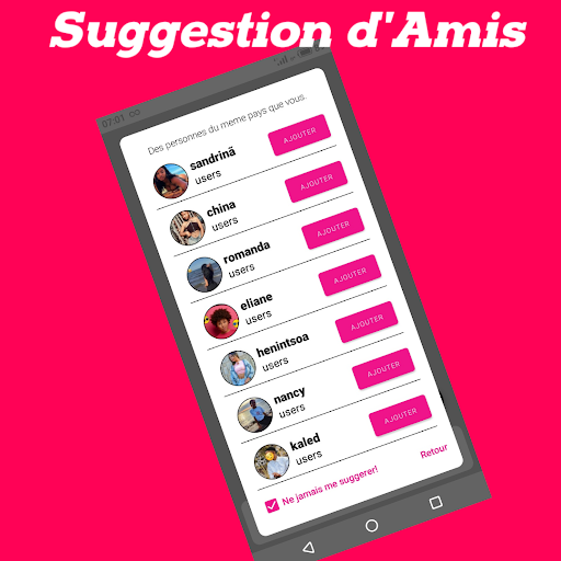 Android application K-chatApp screenshort