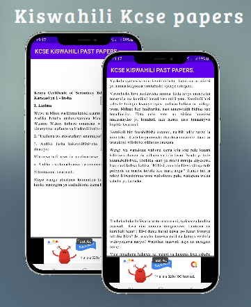 Android application Kcse kiswahili: past papers. screenshort