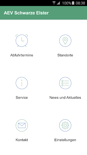 Android application AEV-App Schwarze Elster screenshort