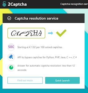 2Captcha earn solving Captchas