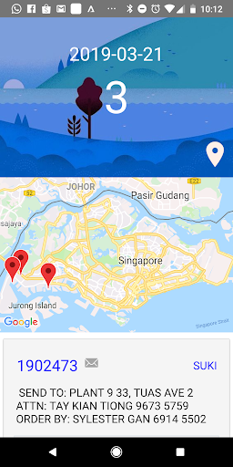 Android application Smart Logistic screenshort