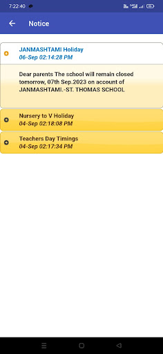 Schoolingen Student App Screen 3