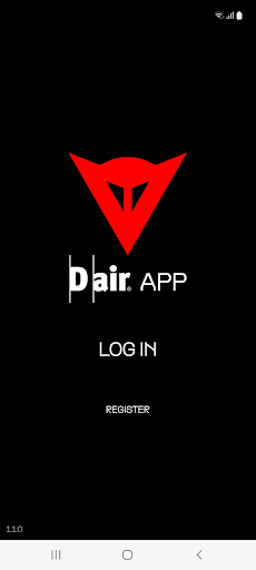 Android application Dainese D-air ® screenshort
