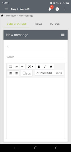 easy@work Screen 2