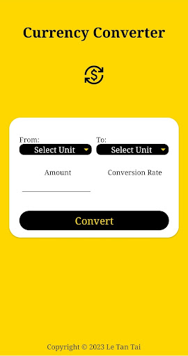 Android application Currency Converter screenshort