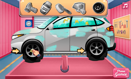 Clean Car Wash And Repair: Car Mechanic And Design