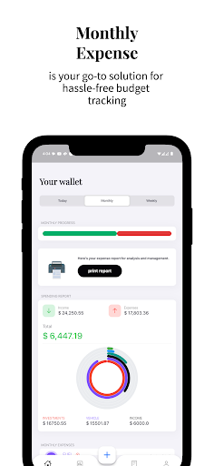 Android application Wallet: daily expense tracker screenshort