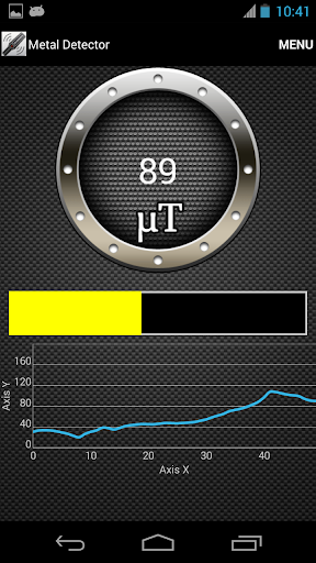 Android application Metal Detector Body Scanner screenshort