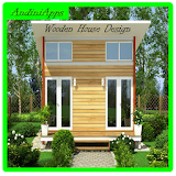 Wooden house designs icon