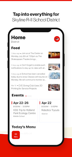Android application Skyline R-II School District screenshort