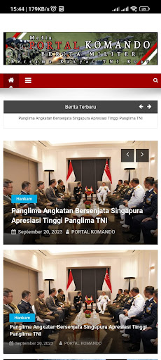 Android application Portal Komando News screenshort