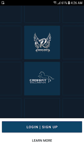 Android application Resilient Fitness screenshort