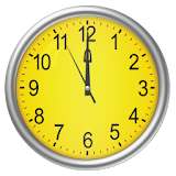 Yellow clock (Wallpapyrus pro) icon