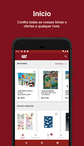 Android application Lojas Aqui Tem Papelaria screenshort