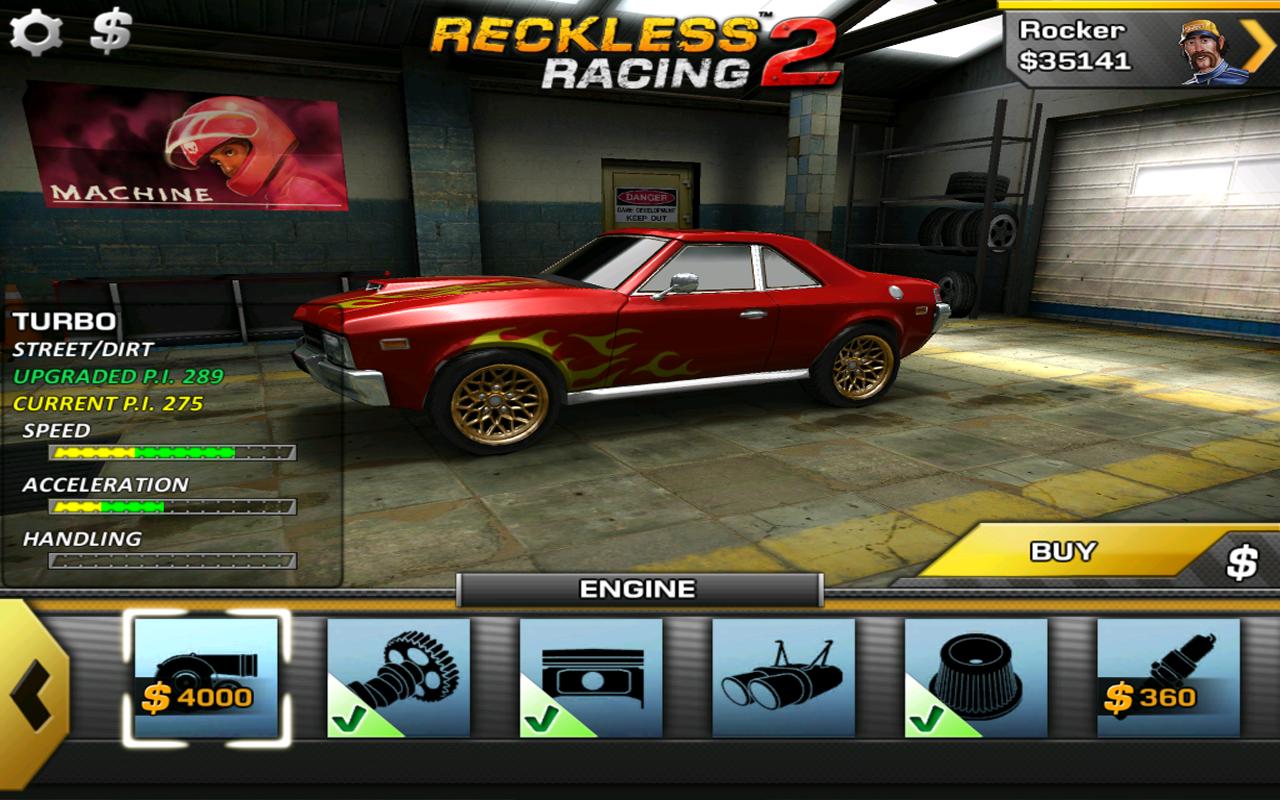 Android application Reckless Racing 2 screenshort